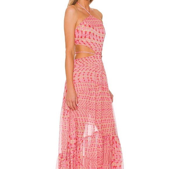 turquoise halter prom dress Embellished Long Halter Prom Dress 1116 Gold / 00 main image 1